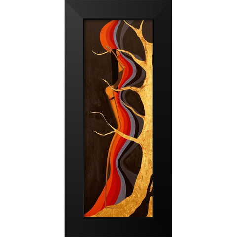 Plaisir subliminal I Black Modern Wood Framed Art Print by Natacha L.