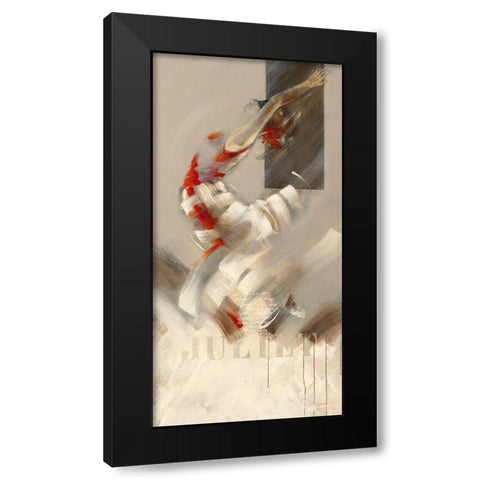 Juliet Black Modern Wood Framed Art Print with Double Matting by Meijering, Kitty