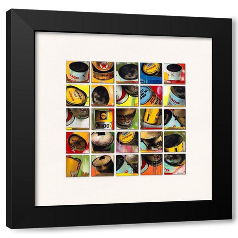 Texaco Pop Art Black Modern Wood Framed Art Print by Cosentino, Jean