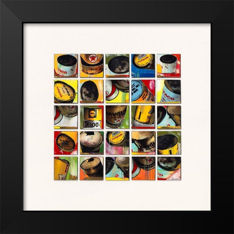 Texaco Pop Art Black Modern Wood Framed Art Print by Cosentino, Jean