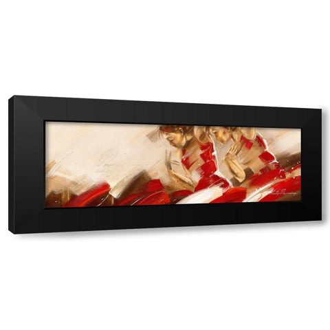 Spirit of Dance II Black Modern Wood Framed Art Print with Double Matting by Meijering, Kitty