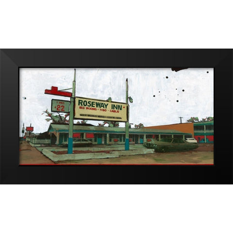 Roseway Inn #2 Black Modern Wood Framed Art Print by Olukman, Ayline