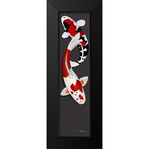 Together I Black Modern Wood Framed Art Print by Gruhn, Nicole