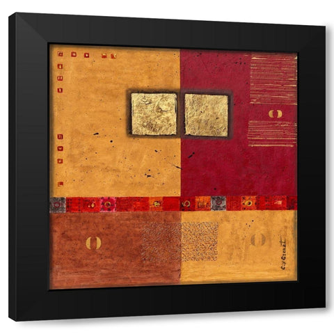 Colles serres Black Modern Wood Framed Art Print by Grenet, Catherine