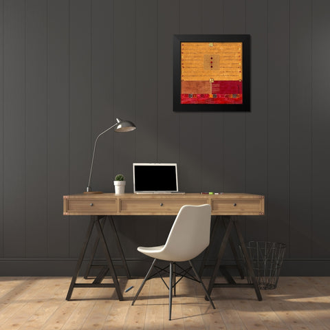Escale touareg Black Modern Wood Framed Art Print by Grenet, Catherine