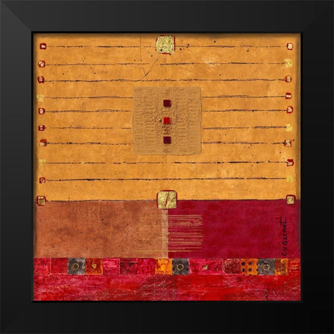Escale touareg Black Modern Wood Framed Art Print by Grenet, Catherine