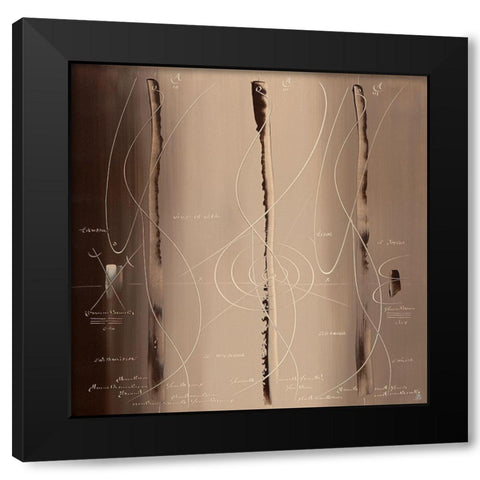 Sens et non sens IV Black Modern Wood Framed Art Print with Double Matting by Becam, Carole