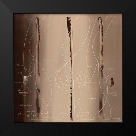 Sens et non sens IV Black Modern Wood Framed Art Print by Becam, Carole