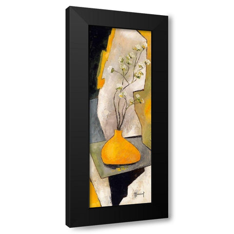 Soleil en pot Black Modern Wood Framed Art Print with Double Matting by Mansart, Veronique