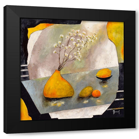 Soleil interieur Black Modern Wood Framed Art Print with Double Matting by Mansart, Veronique