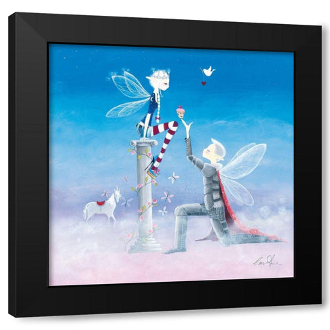 The Proposal Black Modern Wood Framed Art Print with Double Matting by McFaul, Lorrie