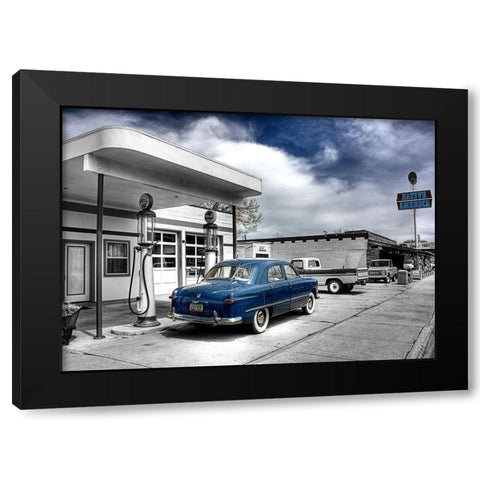 Native Us Black Modern Wood Framed Art Print by Terrible, Aurelien