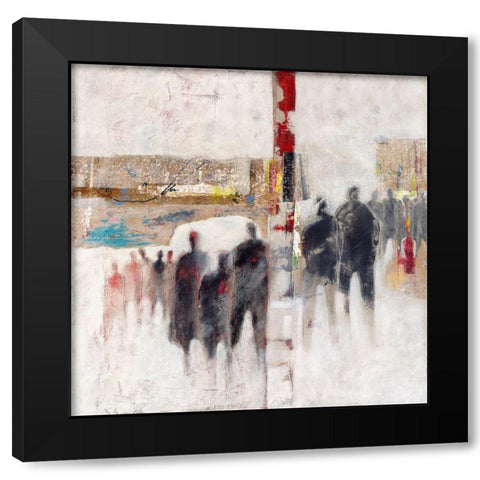 Heimwee Black Modern Wood Framed Art Print with Double Matting by van Ginkel, Marjolijn
