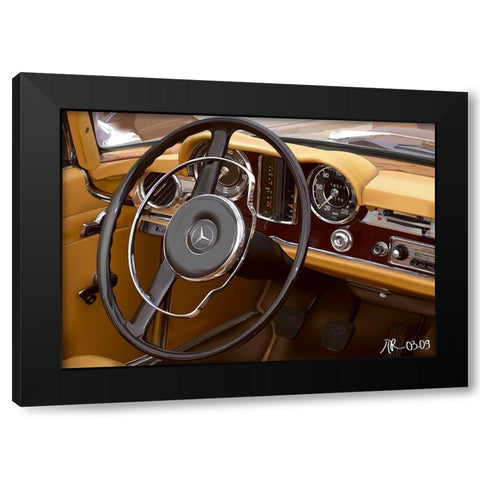 280 SL Black Modern Wood Framed Art Print by Strapelias - PR, Pierre
