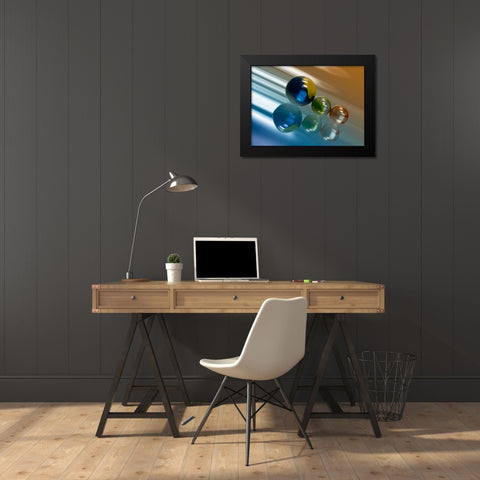 Speed Black Modern Wood Framed Art Print by Steger, Uwe