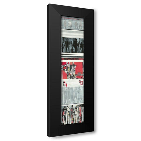 Begegnung II Black Modern Wood Framed Art Print with Double Matting by Molfenter, Erika