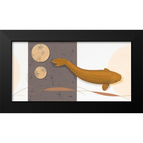 Chaggy Black Modern Wood Framed Art Print by Gruhn, Nicole