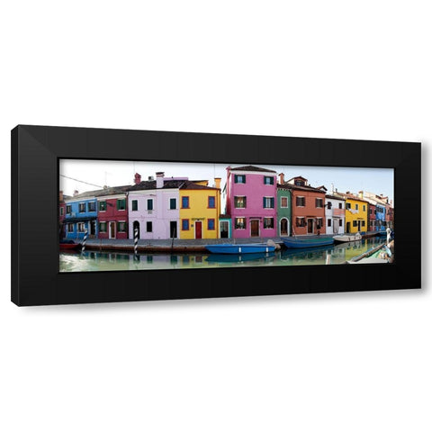 Venedig Burano I Black Modern Wood Framed Art Print with Double Matting by Fischer, Rolf