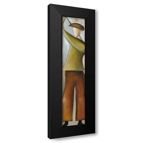Golfer II Black Modern Wood Framed Art Print by Arns-Muller, Monika