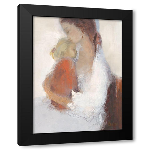 Maternite III Black Modern Wood Framed Art Print with Double Matting by Parise, Chantal