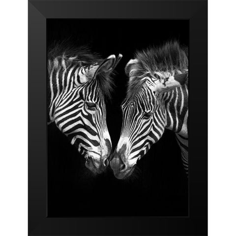 The Nearness of You Black Modern Wood Framed Art Print by Cano, Marina