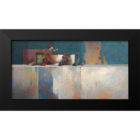 No Title V Black Modern Wood Framed Art Print by Dijkstra, Evert