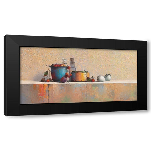 No Title VI Black Modern Wood Framed Art Print by Dijkstra, Evert