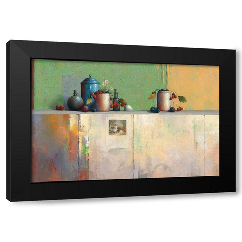 No Title VIII Black Modern Wood Framed Art Print by Dijkstra, Evert
