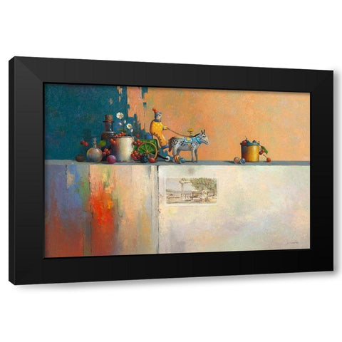 No Title IX Black Modern Wood Framed Art Print by Dijkstra, Evert