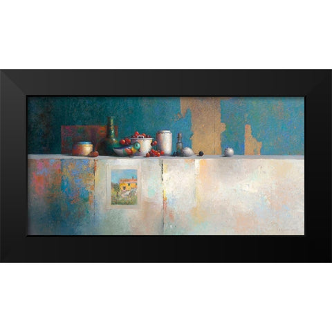 No Title III Black Modern Wood Framed Art Print by Dijkstra, Evert