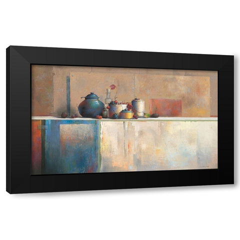 No Title X Black Modern Wood Framed Art Print by Dijkstra, Evert