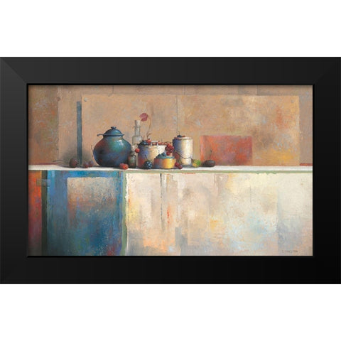 No Title X Black Modern Wood Framed Art Print by Dijkstra, Evert