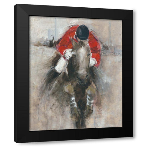 Jong Geweld Black Modern Wood Framed Art Print by Declercq, Huguette