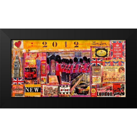 London 2012 Black Modern Wood Framed Art Print by Candon, Frederick
