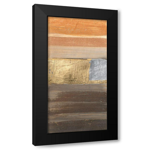 Silkie Black Modern Wood Framed Art Print with Double Matting by Richter-Armgart, Rose