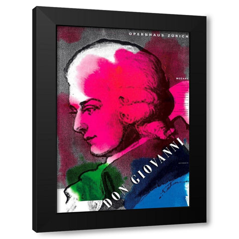 Don Giovanni Black Modern Wood Framed Art Print with Double Matting by Geissbuhler, K. Domenic