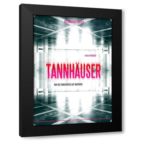 Tannhauser Black Modern Wood Framed Art Print by Geissbuhler, K. Domenic