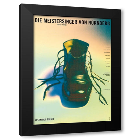 Die Meistersinger von Nurnberg Black Modern Wood Framed Art Print with Double Matting by Geissbuhler, K. Domenic