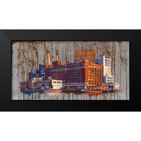 Domino III Black Modern Wood Framed Art Print by Blondel, Sandrine