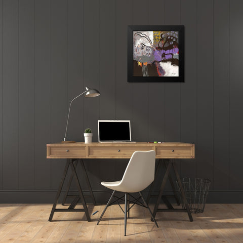Variations abstraites XX Black Modern Wood Framed Art Print by Magis, Pascal