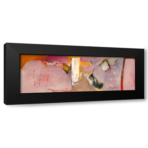 Variations abstraites XXIII Black Modern Wood Framed Art Print with Double Matting by Magis, Pascal