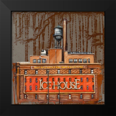 Ice House Black Modern Wood Framed Art Print by Blondel, Sandrine