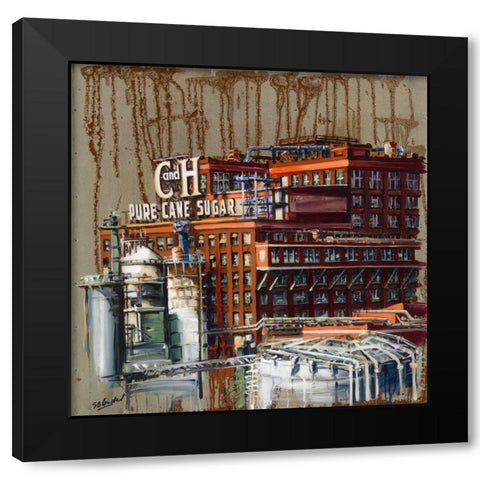 Pure Cane Sugar Black Modern Wood Framed Art Print with Double Matting by Blondel, Sandrine