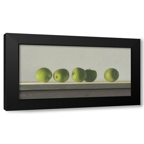 IODK1228 Black Modern Wood Framed Art Print by Delaer