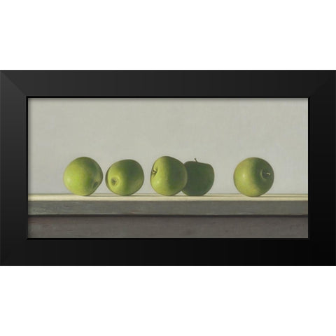 IODK1228 Black Modern Wood Framed Art Print by Delaer