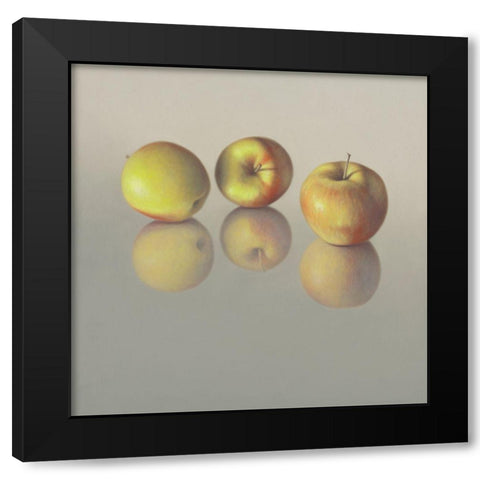 IIDK1258 Black Modern Wood Framed Art Print with Double Matting by Delaer