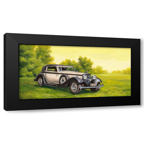 Oldtimer V-7777 Black Modern Wood Framed Art Print by Richter, Cornelia