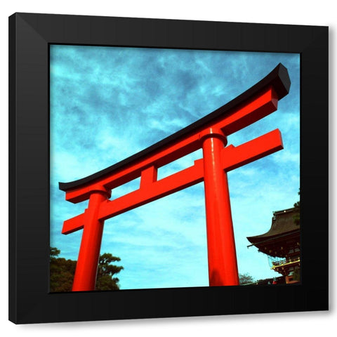 Tori I Black Modern Wood Framed Art Print with Double Matting by Weber, Matthias