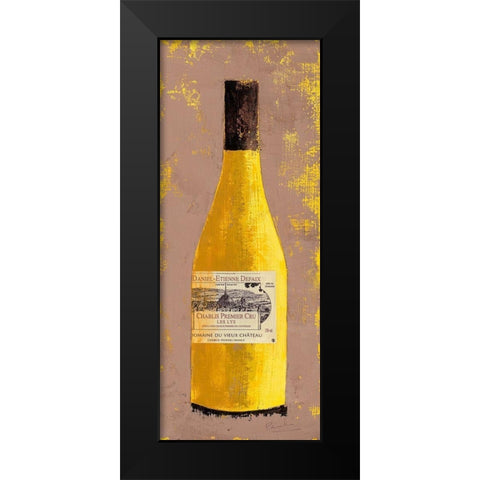 Chablis Black Modern Wood Framed Art Print by Persillon, Francoise