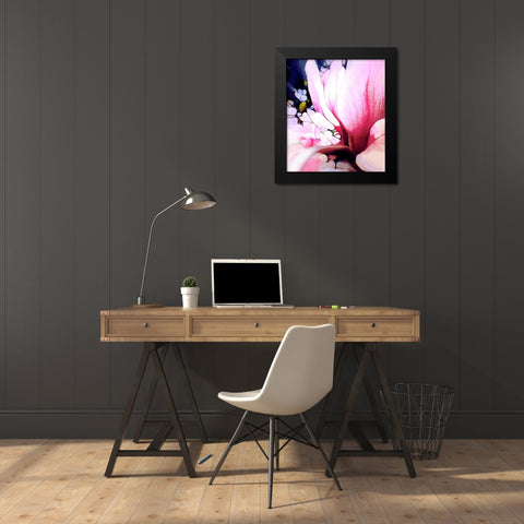 Magnolie Black Modern Wood Framed Art Print by Schmidt, Renate M.